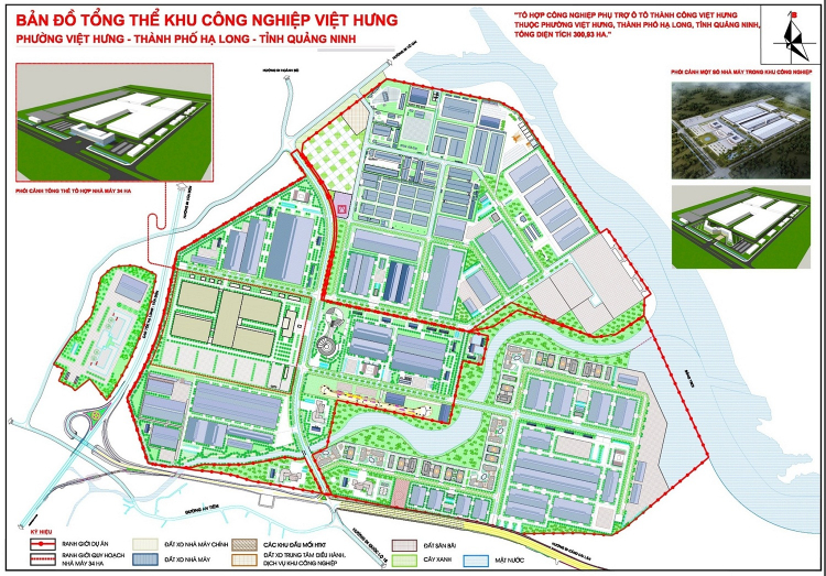 Bản đồ tổng thể khu công nghiệp Việt Hưng